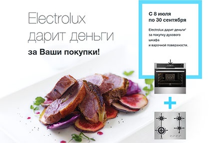 Акция  «Electrolux» (Электролюкс) «Electrolux CashBack Summer 2014» 
