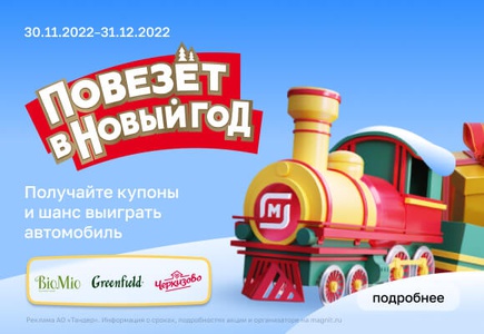 Акция магазина «Магнит» (magnit.ru) «Повезёт в Новый год!»