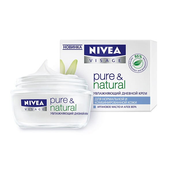 Увлажняющий крем Nivea Pure&Natural