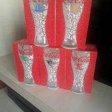 коллекция из 5 стаканов от Coca-Cola