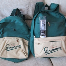 Наушники,рюкзаки от Staropramen