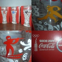 мои олимпийские стаканы от Coca-Cola