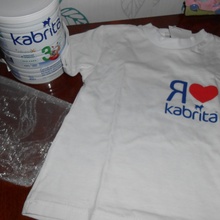 футболка и смесь от Kabrita