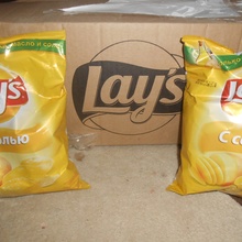 коробка чипсов от Lay's