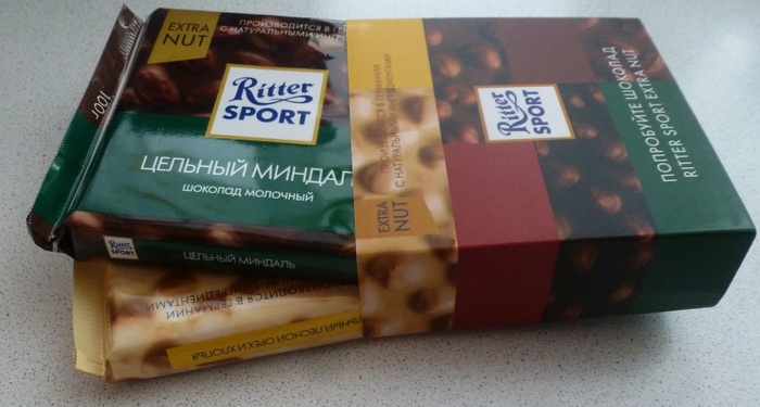 Приз акции Ritter Sport «Выиграй шоколадный джекпот с Ritter Sport!»