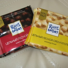 Шоколадки приехали от Ritter Sport