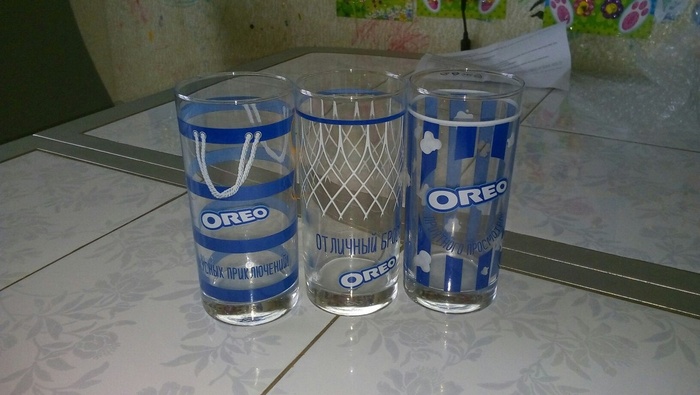 Приз акции Oreo «Собери свою коллекцию OREO-стаканов»