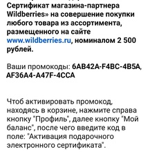 2500 рублей Wildberries от Коркунов