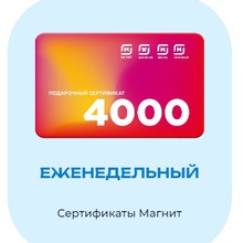 Сертификат Магнит 4000 рублей от Персил