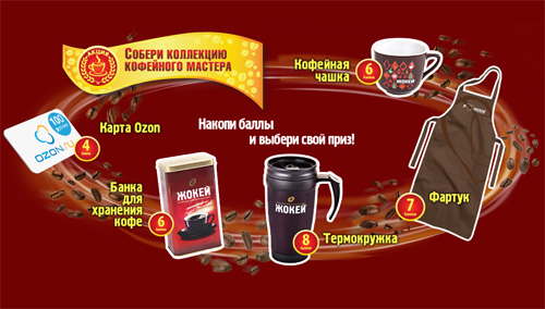 Акция кофе «Жокей» «Собери коллекцию кофейного мастера»