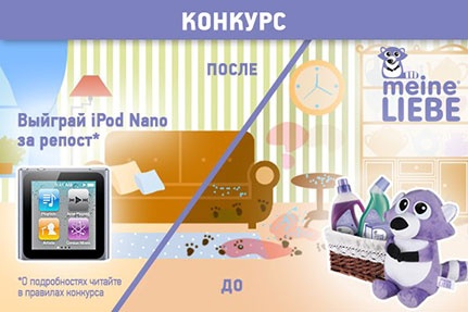 Конкурс  «Meine Liebe» (Майне Либе) «Уборка квартиры вместе с Meine Liebe. До и после»