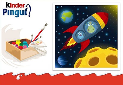 Конкурс  «Kinder Pingui» (Киндер Пингви) «А как Ваш ребенок представляет себе космос?»