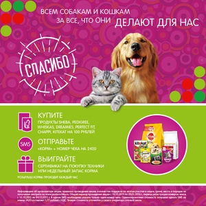 Акция  «Пятерочка» (5ka.ru) «Спасибо всем собакам и кошкам»