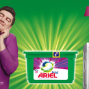 Акция  «Ariel» (Ариэль) «Купи капсулы «Ariel» в Окей, получи шанс выиграть стиральную машинку!»