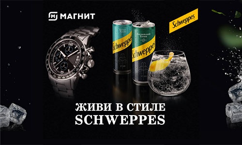 Акция  «Schweppes» (Швепс) «Выиграй время для Schweppes»