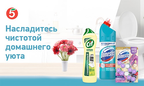 Акция  «Domestos» (Доместос) «Насладитесь чистотой домашнего уюта»