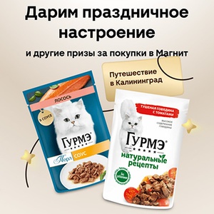 Акция  «Гурмэ» (Gourmet) «Гурмэ. Праздничное настроение с изысканным вкусом в Магнит.»