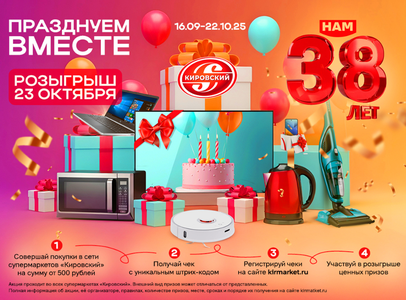 ДЕНЬ РОЖДЕНИЯ КИРОВСКОГО 38 ЛЕТ