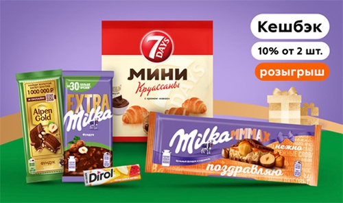 Акция шоколада «Milka» (Милка) «Поздравь себя нежнее в «Детском клубе»