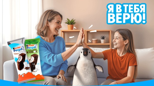 Акция Kinder:  «Я в тебя верю»