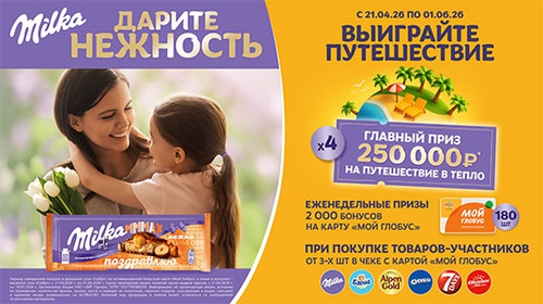 Акция шоколада «Milka» (Милка) «Дарите нежность»