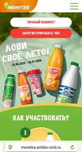 Монетка лови свое лето!