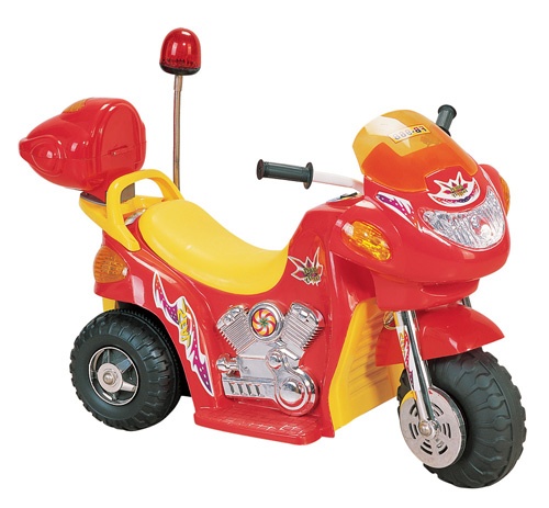 Детский электромотоцикл NeoTrike Police красный