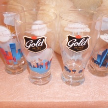 стаканы от Gold mine Beer