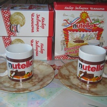 Тарелочки и бокальчики от Nutella