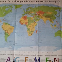 карта мира на немецком от BMZ