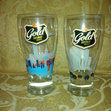 2 пивных стакана от Gold mine Beer