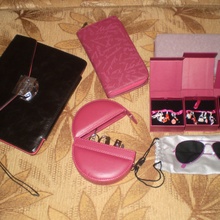 Чехол д/ipone,эксклюзивный маникюрный набор,стильные очки,Набор подвесок на браслет,кошелёк от Glamour