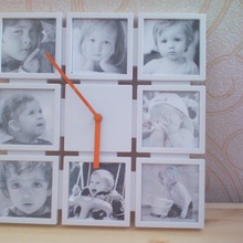 Часы с фоторамками от Местный детский клуб "Варежка"
