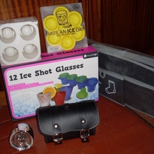 3 формы для льда, органайзер для вещей, фонарь и сумка для велосипеда от Текс