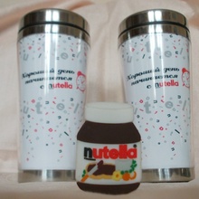 Термо - стаканы и флешка от Nutella