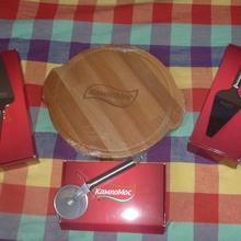 Доска,2 лопатки,нож для пиццы от КампоМос