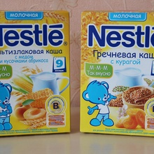 Кашки, жаль что мало  от Nestle