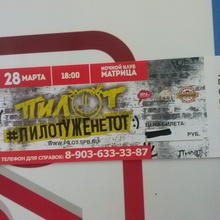 Билет на концерт гр.Пилот за репост от Вконтакте