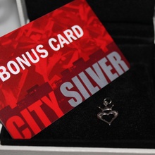 Серебряная подвеска-сердечко за заполнение анкеты от магазина City Silver от City Silver