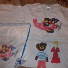 Три футболки и мешок для сменки  от Барни