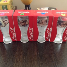 Полный набор стаканов от Coca-Cola