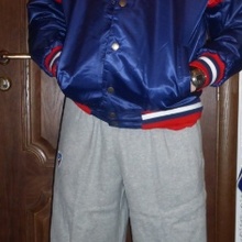 Мужские спортивные штаны+Куртка КХЛ синяя с красными вставками от Балтика