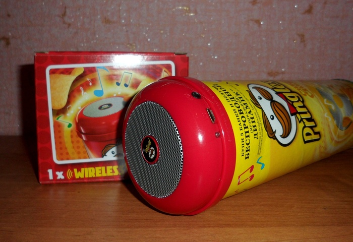 Приз акции Pringles «Купи и получи колонку»