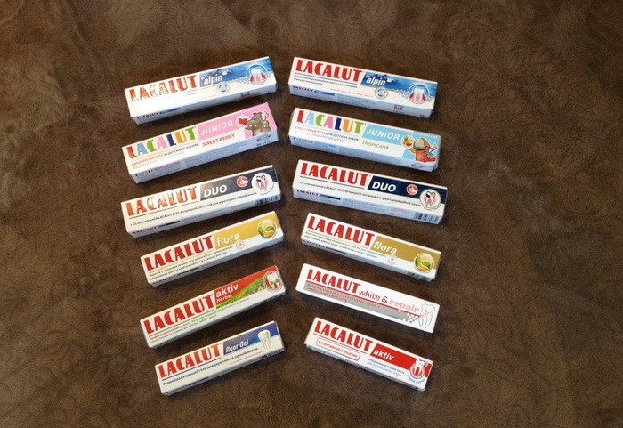 Приз конкурса Lacalut «Годовой запас зубной пасты в подарок»