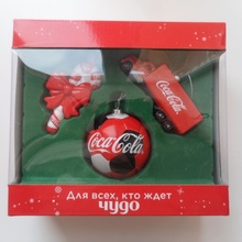 набор ёлочных игрушек от Coca-Cola
