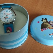 Часики от Киндер от Акция Kinder Chocolate: «Маша и медведь Kinder Chocolate - подарок за покупку»