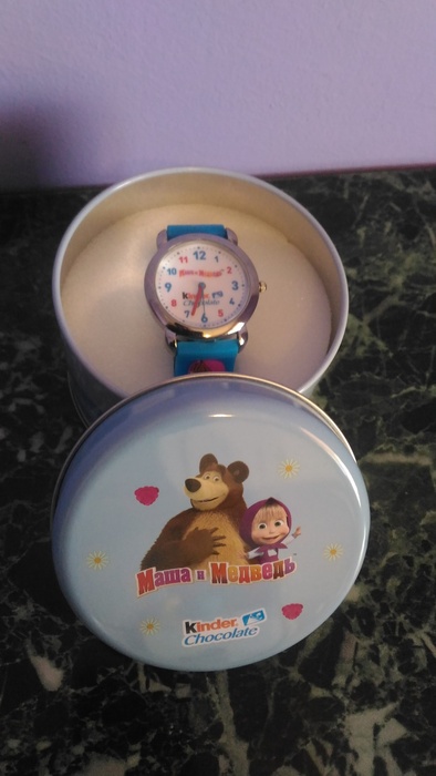 Приз акции Kinder Шоколад «Маша и медведь Kinder Chocolate - подарок за покупку»