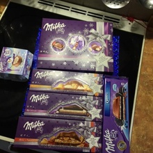 Новогодний набор шоколада Milka от Розыгрыш в инстаграм