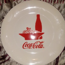 Первая тарелочка от Coca-Cola