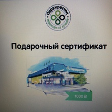 Два сертификата по 1000 рублей. от 7ya.ru